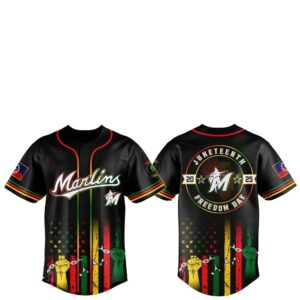 Miami Marlins Juneteenth Day 2025 Baseball Jersey Hat