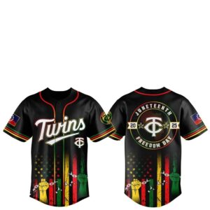 Minnesota Twins Juneteenth Day 2025 Baseball Jersey