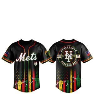 New York Mets Juneteenth Day 2025 Baseball Jersey Hat
