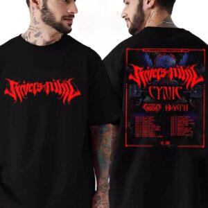 Rivers Of Nihil Eu Uk Tour 2025 Dates List Two Sides Print Vintage T-Shirt
