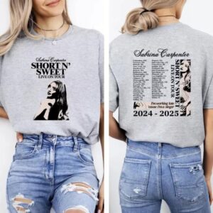 Sabrina Carpenter Short N’ Sweet Live On 2024 – 2025 Tour T-shirt