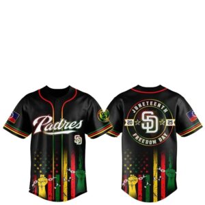 San Diego Padres Juneteenth Day 2025 Baseball Jersey Hat
