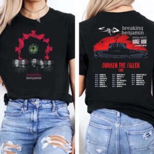 Staind Band Breaking Benjamin Tour 2025 2-sided T-Shirt