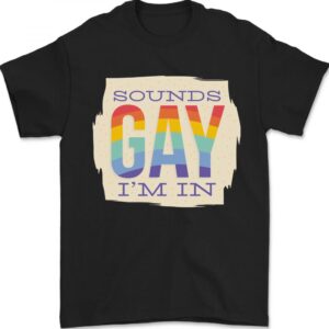 Suoni Gay In Divertente Lgbt Gay Pride Giorno Uomo T-shirt