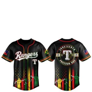 Texas Rangers Juneteenth Day 2025 Baseball Jersey Hat