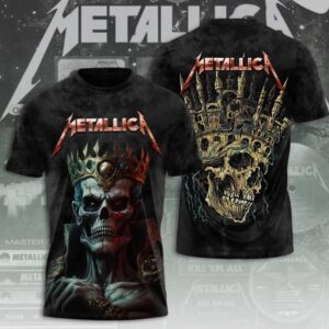 Top Metallica Band 3D Tee 2025 Tour Shirt