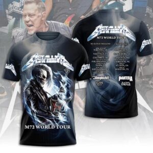 Tour 2025 M72 World Tour Metallica Band 3D Tshirt