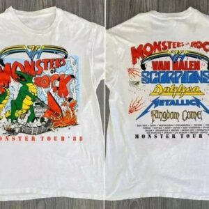 Vintage 1988 Monsters Of Rock Tour Concert T-Shirt