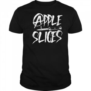 Apple Slices Knife Metal T-shirt