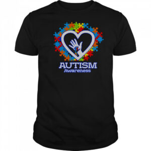 Autism Awareness Hands Puzzle Heart T-Shirt