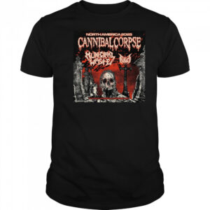 Cannibal Corpse North American Headlining Tour With Municipal Waste And Fulci Poster 2025 t-shirt