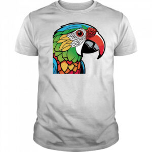 Colorful Lovebird Parrot Doodle Sticker shirt