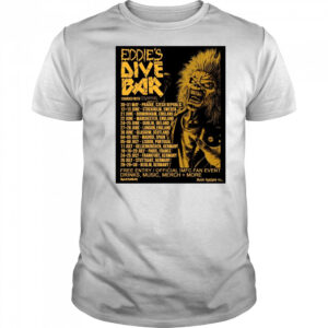Eddie’s Dive Bar 2025 30-31 May Prague Czech Republic 12-13 June Stockholm Sweden Poster t-shirt