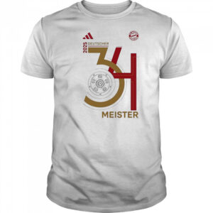 FC Bayern Munich 34 Deutscher Meister 2025 Shirt