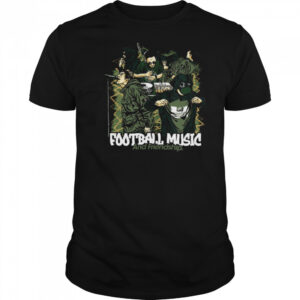 Football Music and Friendship Graphic T Shirt