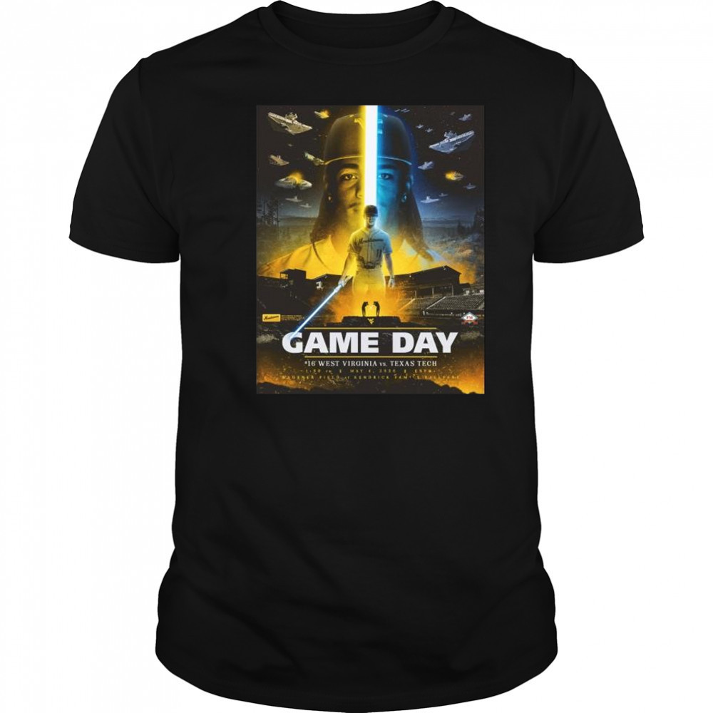Game Day West Virginia Mountaineers vs Texas Tech Red Raiders May 4 2025 MLB at Kendrick Family Ballpark t-shirt