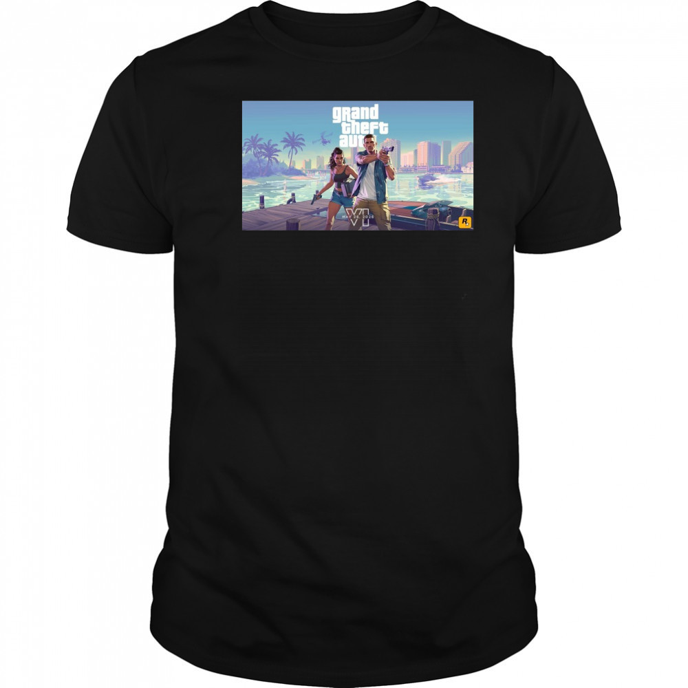 Grand Theft Auto GTA 6 Releasing on May 26, 2026 Poster t-shirt Grand Theft Auto GTA 6 Releasing on May 26, 2026 Poster t-shirt