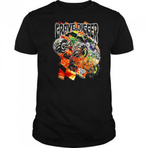 Grave Digger car retro shirt