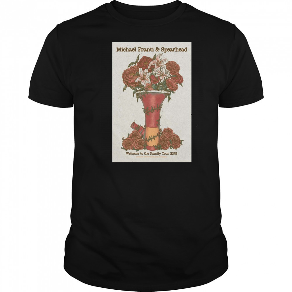 Michael Franti and Spearhead Welcome To The Family Tour 2025 t-shirt
