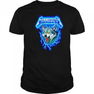 Minnesota lightning wolf shirt