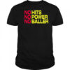No Hits No Power No Baller shirt