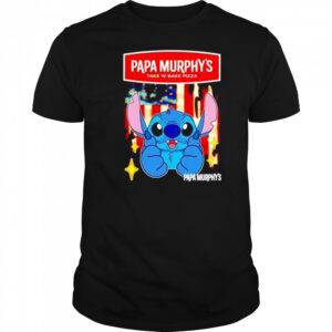 Papa Murphy’s take ‘n bake pizza Stitch US flag 4th of July shirt