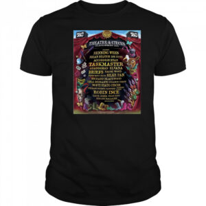 Poster Theatre & Circus Glastonbury 2025 Henning Wehn Brian Bilston Zoe Lyons Accordion Ryan t-shirt