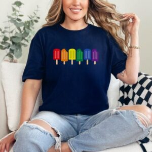 rainbow popsicle shirt