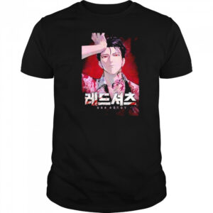 Red Shirt Manga Waifu T-shirt
