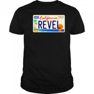Revel California car plate oversized shirt