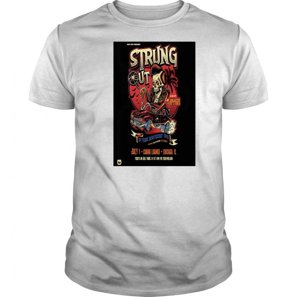Riot Fest Presents Strung Out Cobra Lounge Chicago IL July 1 2025 Tour t-shirt