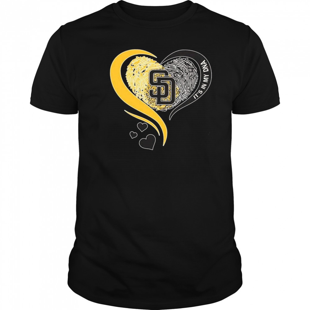San Diego Padres Heart It’s My DNA 2025 Shirt