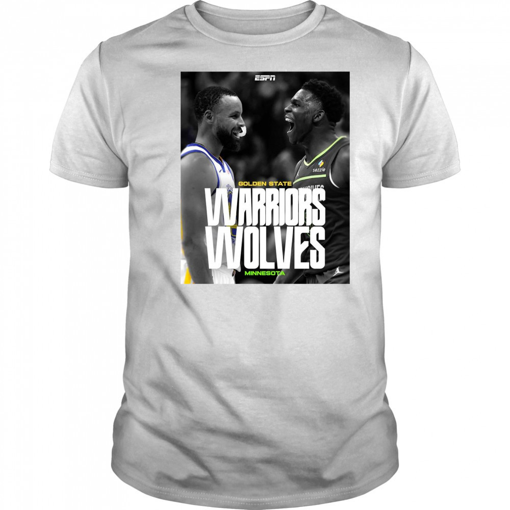 Stephen Curry Golden State Warriors Vs Ant Man Anthony Edwards Minnesota Timberwolves t-shirt Stephen Curry Golden State Warriors Vs Ant Man Anthony Edwards Minnesota Timberwolves t-shirt