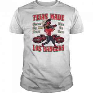 Tejas made Los Rangers shirt