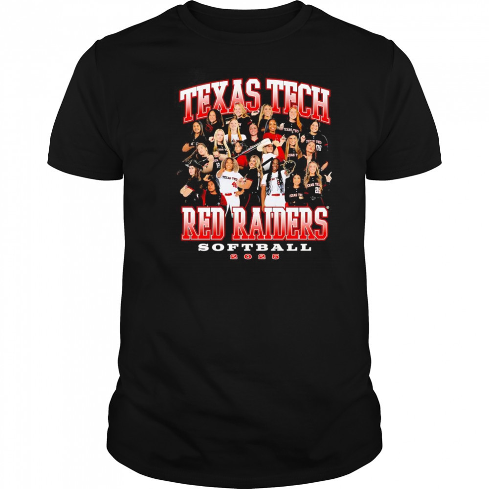Texas Tech Softball 2025 Team shirt