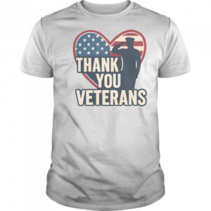 Thank You Veterans America Heart T-Shirt