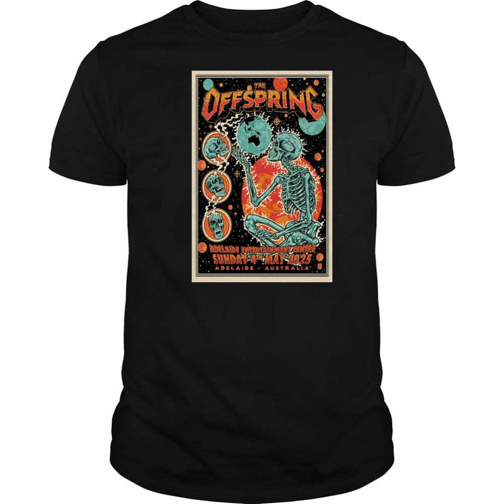The Offspring Adelaide Entertainment Centre in Adelaide, Australia May 4 2025 Tour t-shirt The Offspring Adelaide Entertainment Centre in Adelaide, Australia May 4 2025 Tour t-shirt