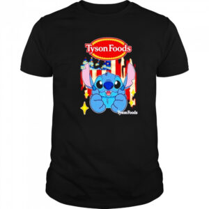 Tyson Foods Stitch US flag 4th of July shirt