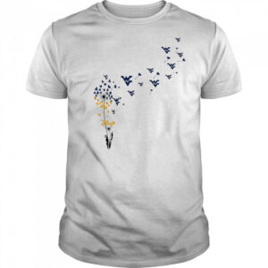 West Virginia Mountaineers Heart Dandelion shirt