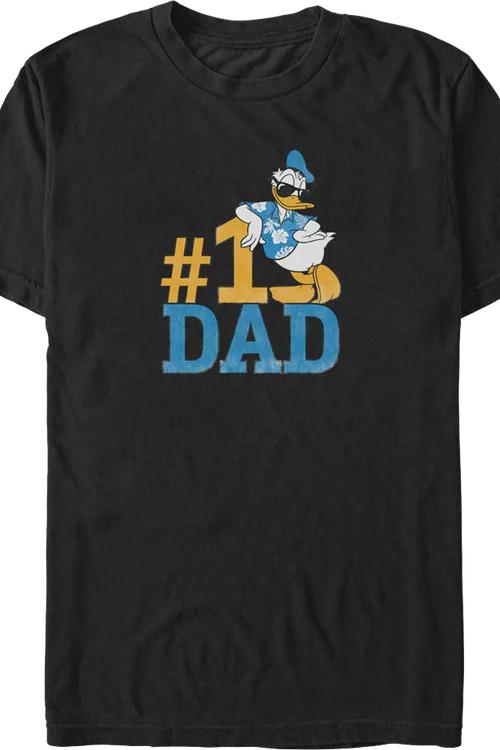 #1 Dad Donald Duck Disney T-Shirt