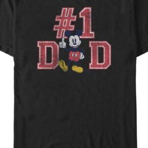 #1 Dad Mickey Mouse Disney T-Shirt