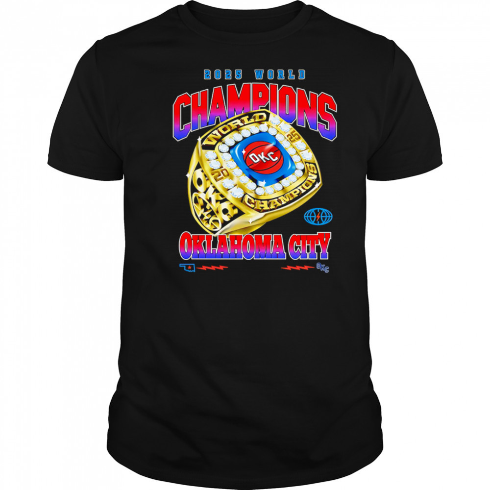 2025 World Champions Oklahoma City Rings shirt