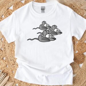 3 Mice Family Child Mom Dad Parents Three Friends T-shirt