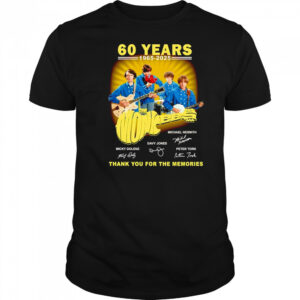 60 years 1965 2025 The Monkees thank you for the memories shirt