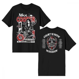 Alice Cooper 2025 Tour Court Is Now In Session Too Close Tour Fan 2 Side T-Shirt