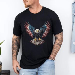 American Flag Bald Eagle 4th of July USA Patriotic Men Women T-Shirt