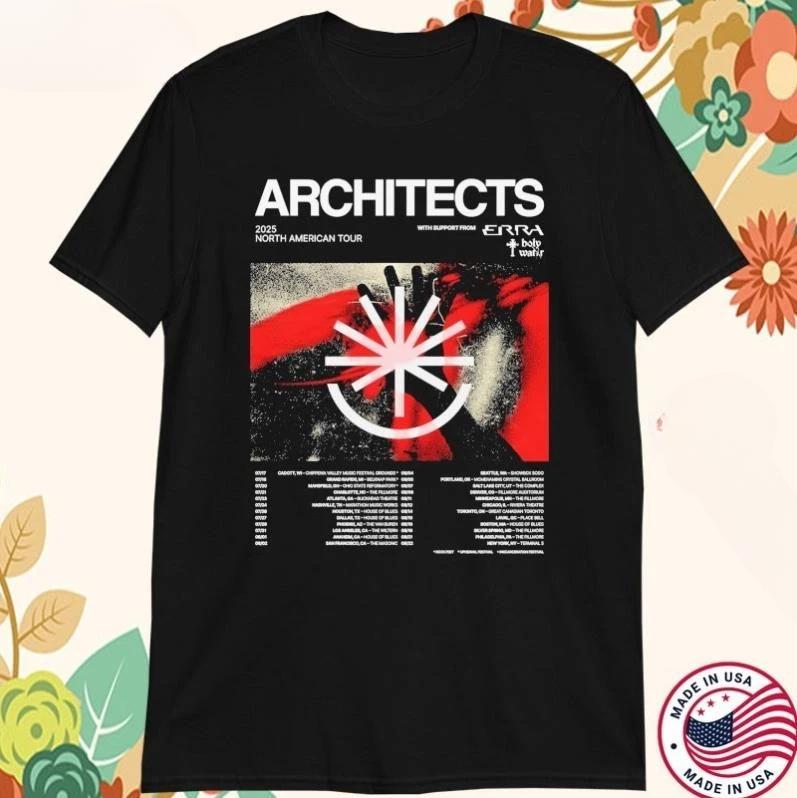 Architects 2025 North American Tour Dates The Sky The Earth T-shirts