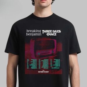Breaking Benjamin & Three Days Grace USA Tour 2025 Poster T-Shirt
