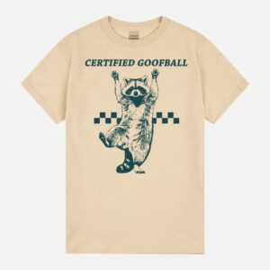 Certified Goofball Funny Raccoon Retro Unisex T-Shirt