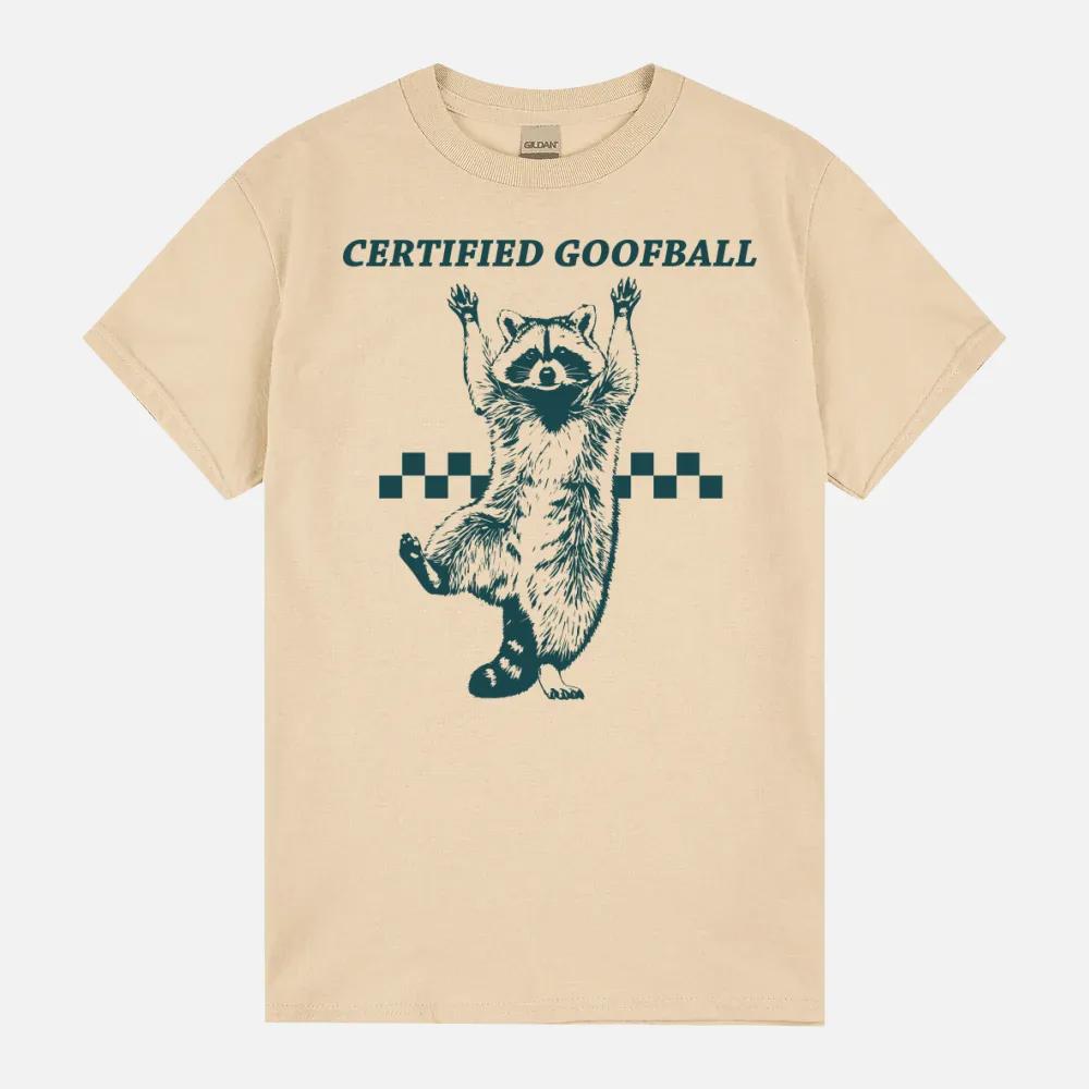 Certified Goofball Funny Raccoon Retro Unisex T-Shirt